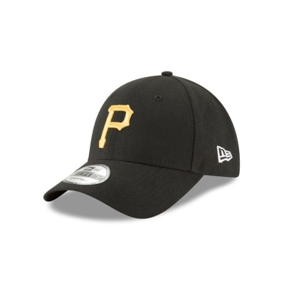 Black Pittsburgh Pirates Hat - New Era MLB The League 9FORTY Adjustable Caps USA6302759